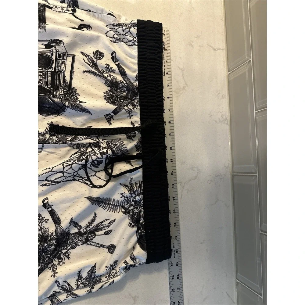 Jordan Nike Shorts Dri Fit Printed White Diamond FV8614-100 Size XL
